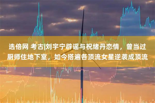 选倍网 考古|刘宇宁辟谣与祝绪丹恋情，曾当过厨师住地下室，如今搭遍各顶流女星逆袭成顶流